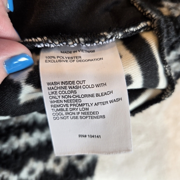 DSG Women's Fair Isle Quarter-Zip Fleece Pullover Medium  New Jacket/Coat New - Picture 9 of 12